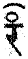 Symbol as printed: a crescent and a small circle above the Devanagari letter र (ra), apparently रँ