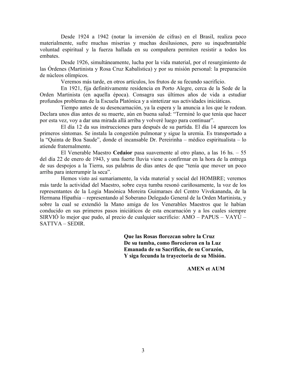 La Iniciación · Año II, Nº 11 · March 1943, page 3