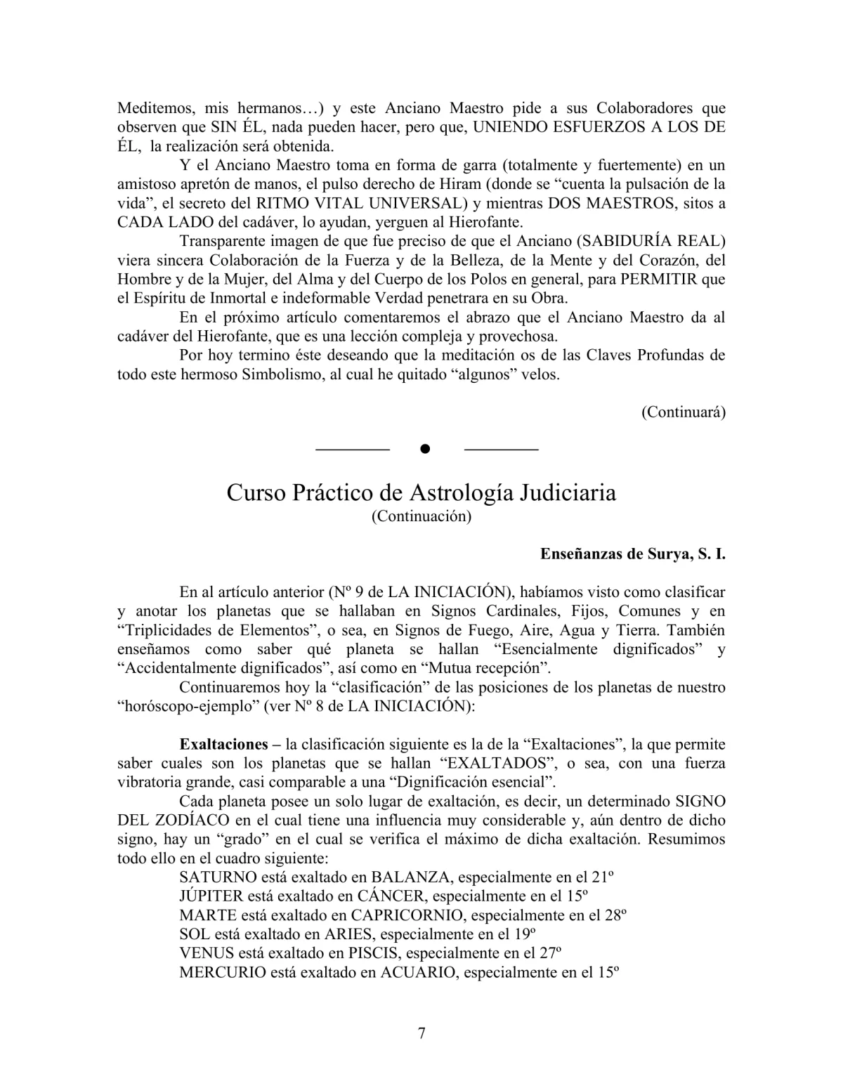 La Iniciación · Año II, Nº 11 · March 1943, page 7