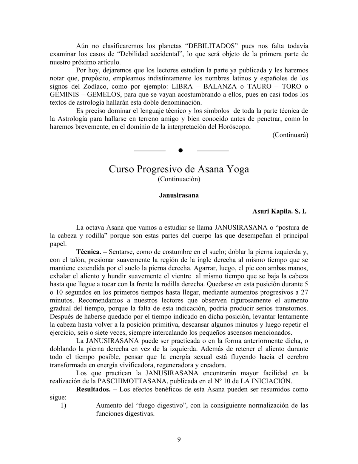 La Iniciación · Año II, Nº 11 · March 1943, page 9