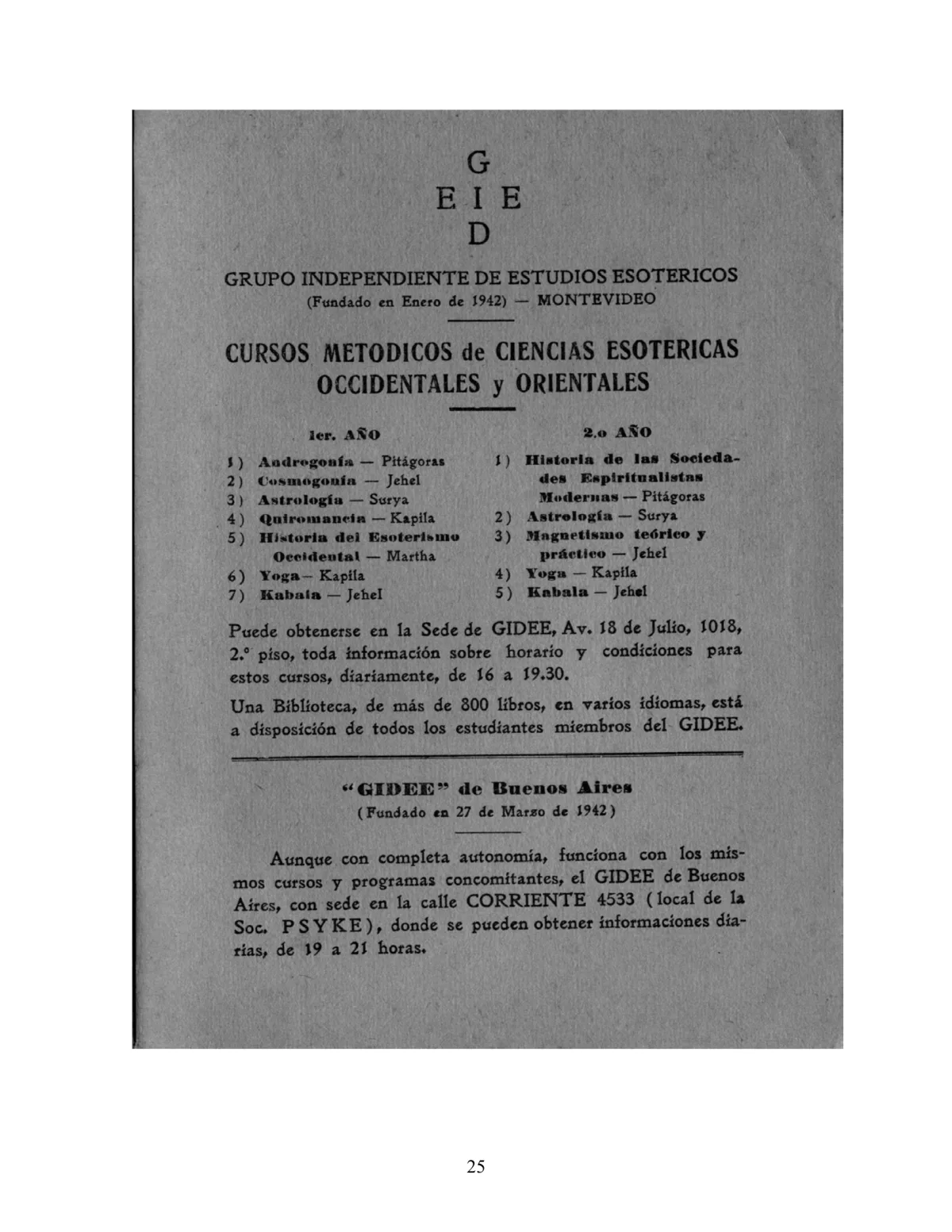 La Iniciación · Año II, Nº 13 · May 1943, page 25