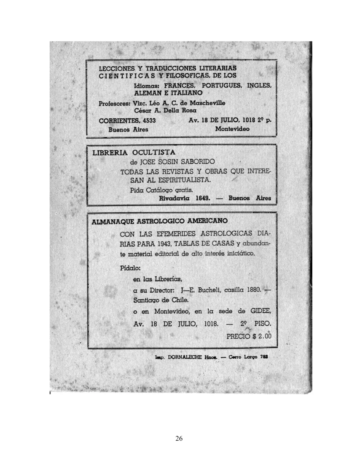 La Iniciación · Año II, Nº 13 · May 1943, page 26