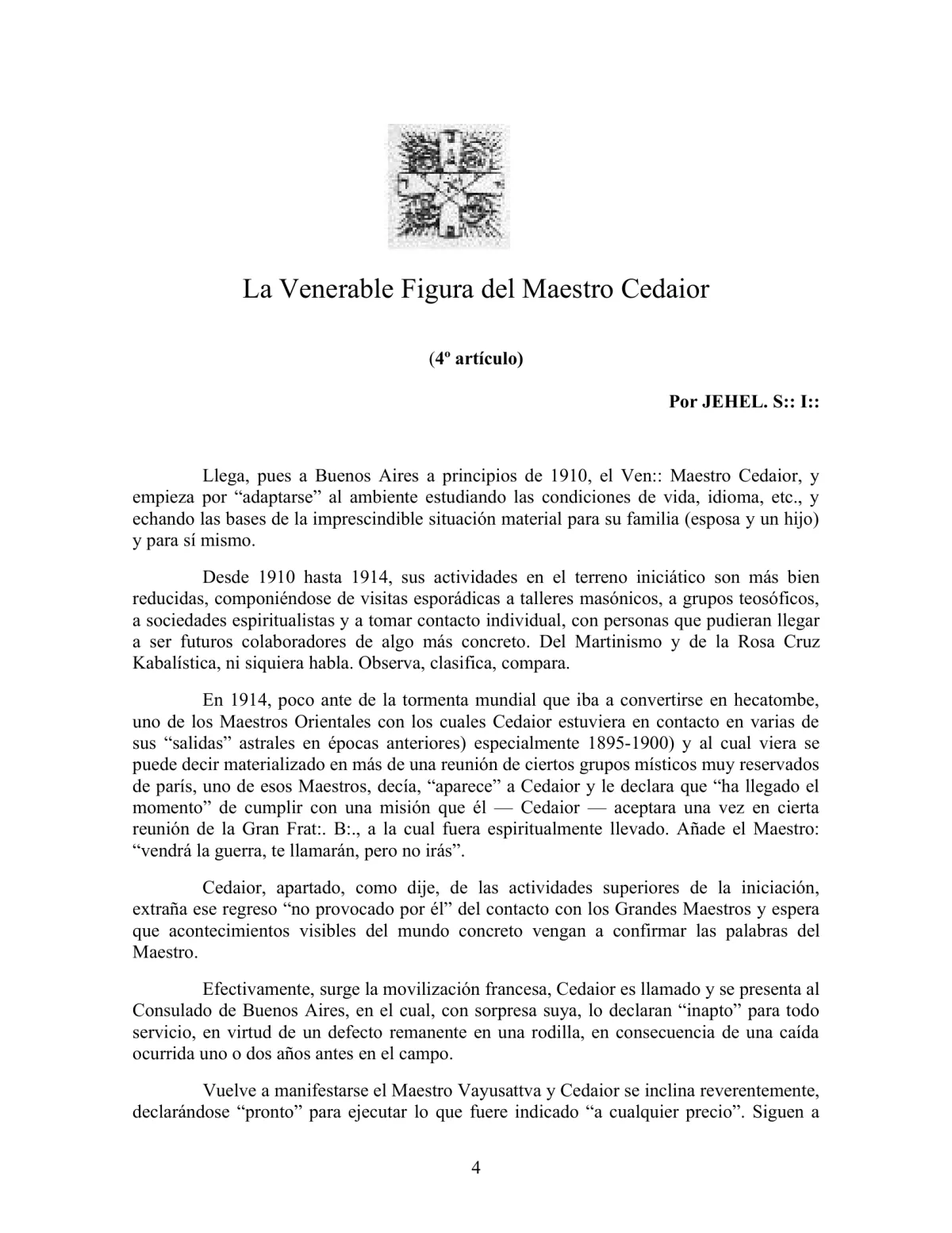 La Iniciación · Año II, Nº 14 · June 1943, page 4