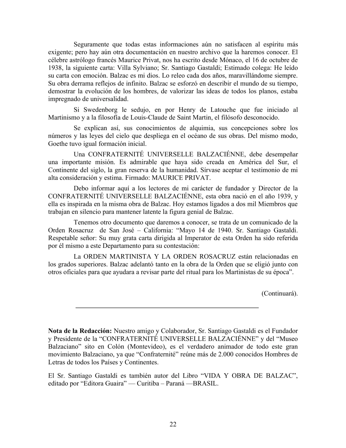 La Iniciación · Año II, Nº 14 · June 1943, page 22