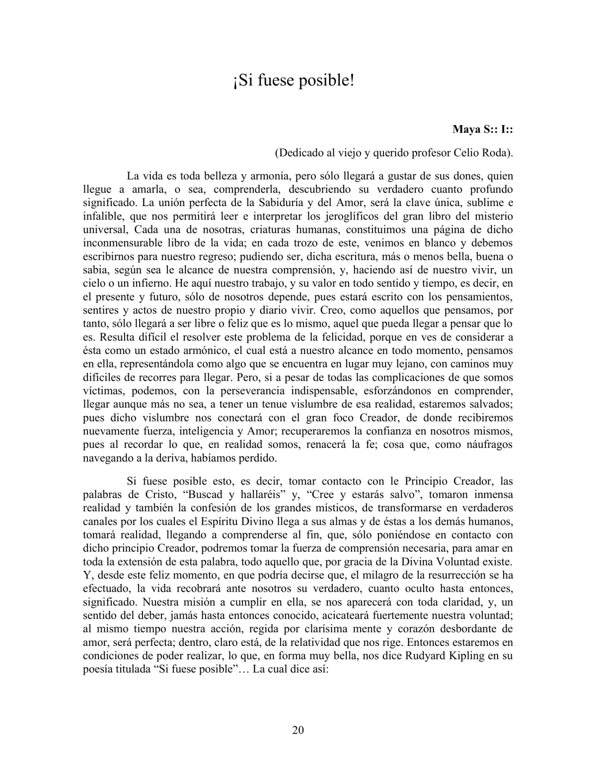 La Iniciación · Año II, Nº 16-17 · August 1943, page 20