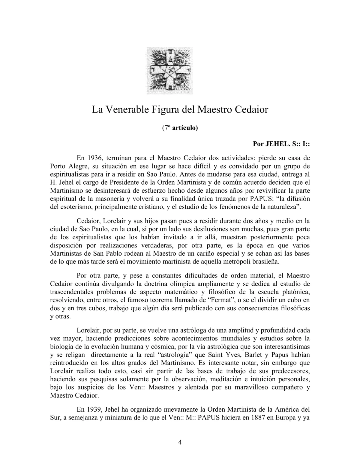 La Iniciación · Año II, Nº 18 · October 1943, page 4