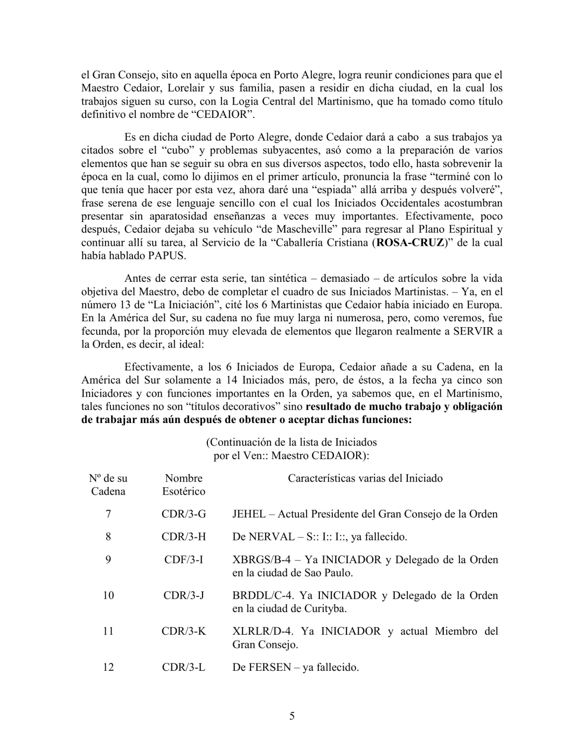 La Iniciación · Año II, Nº 18 · October 1943, page 5