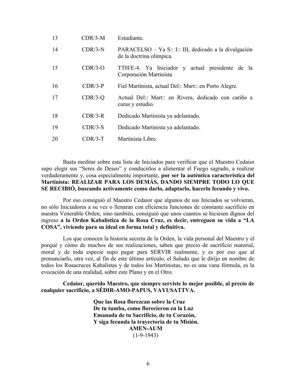 La Iniciación · Año II, Nº 18 · October 1943, page 6