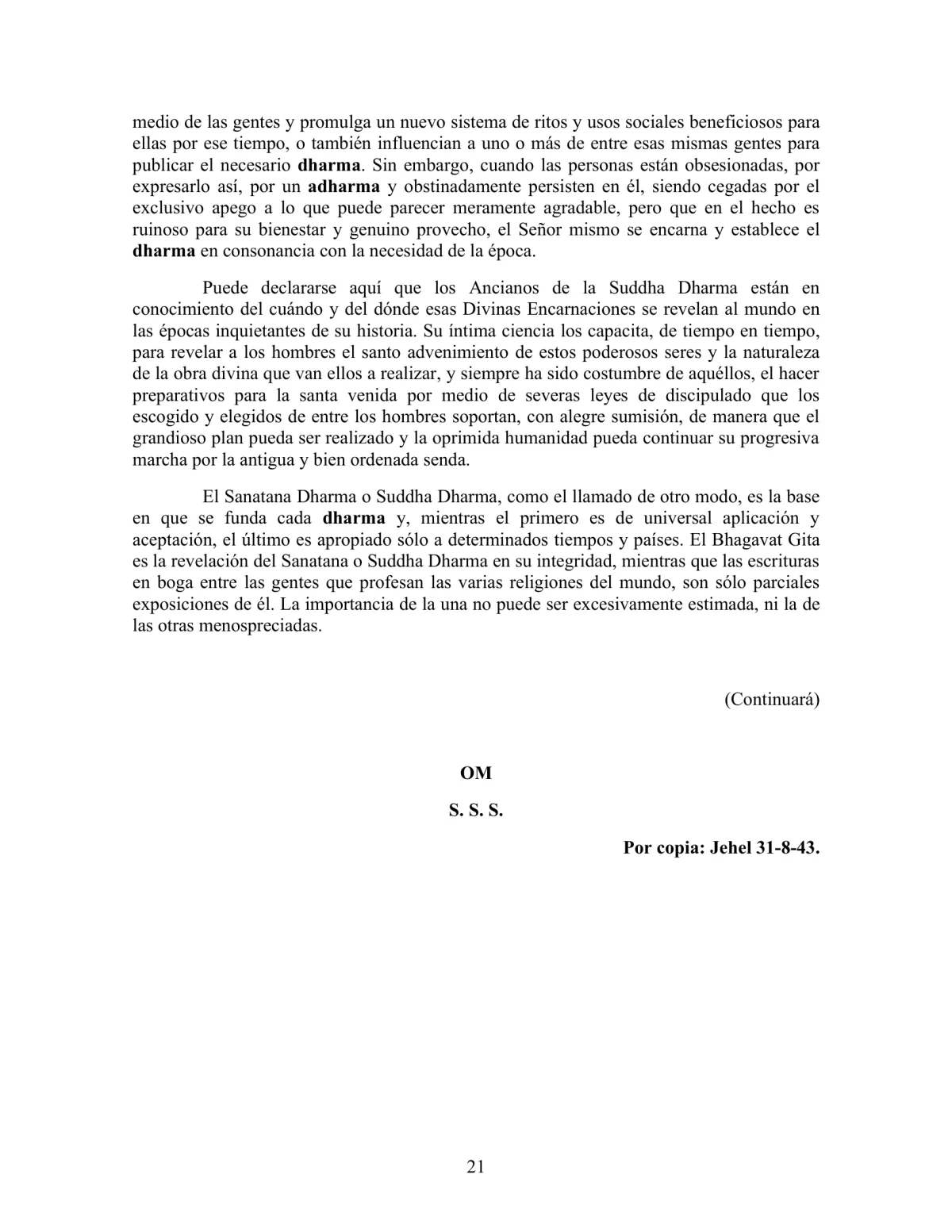 La Iniciación · Año II, Nº 18 · October 1943, page 21