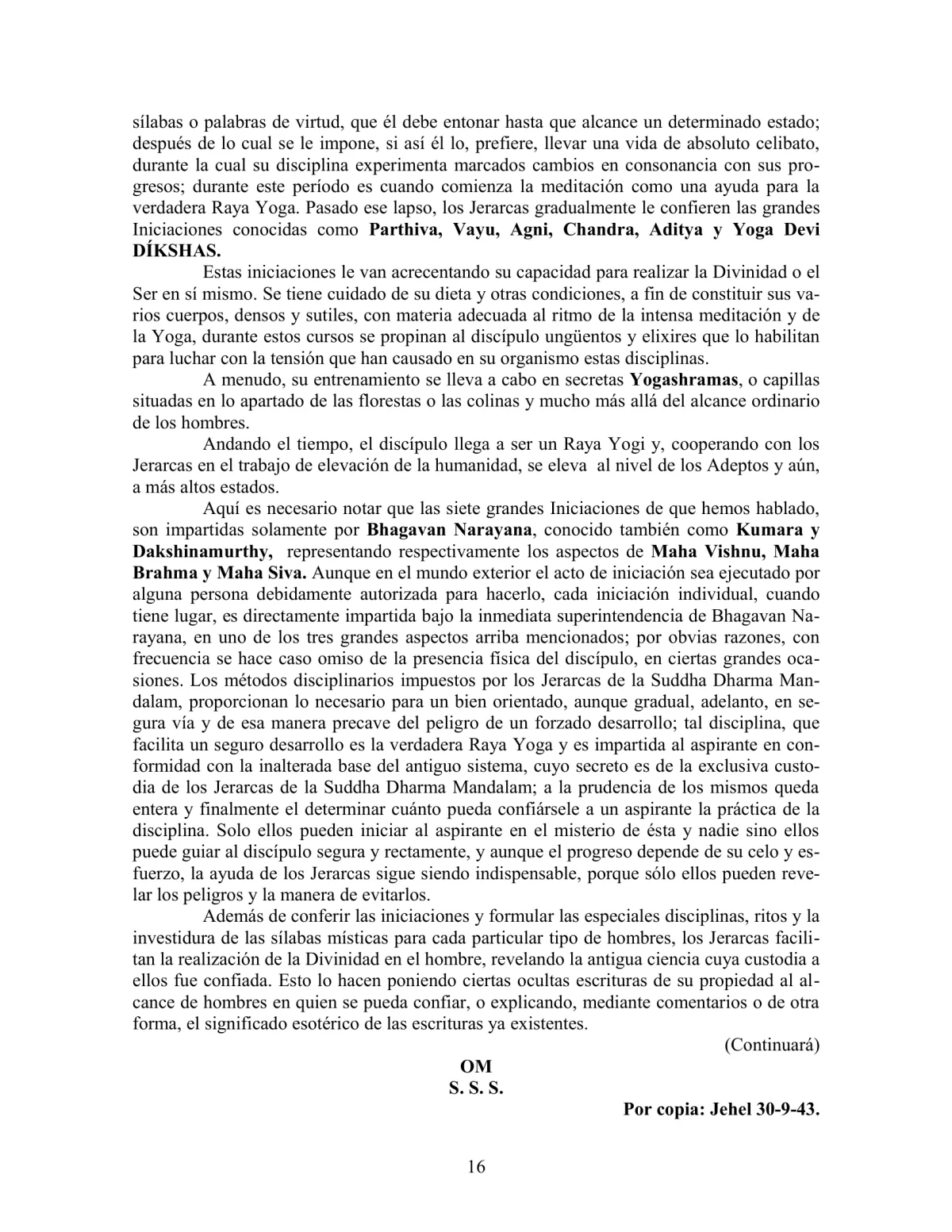 La Iniciación · Año II, Nº 19 · November 1943, page 16