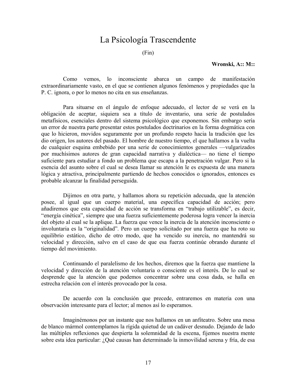 La Iniciación · Año II, Nº 19 · November 1943, page 17