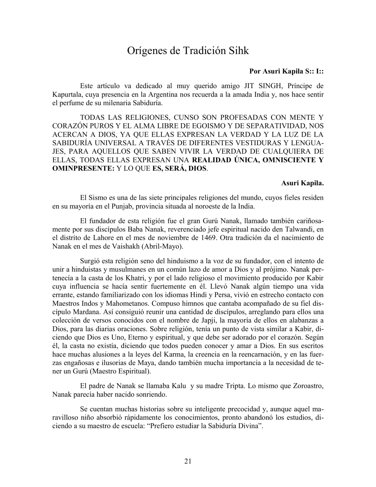 La Iniciación · Año II, Nº 19 · November 1943, page 21