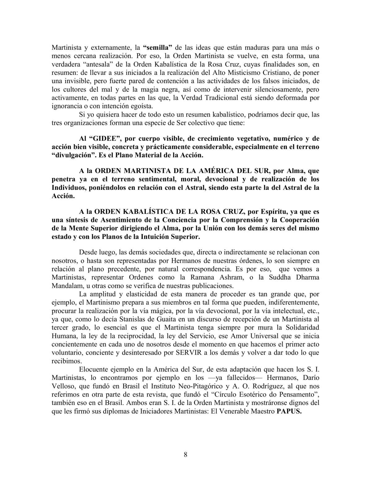 La Iniciación · Año II, Nº 20 · December 1943, page 8