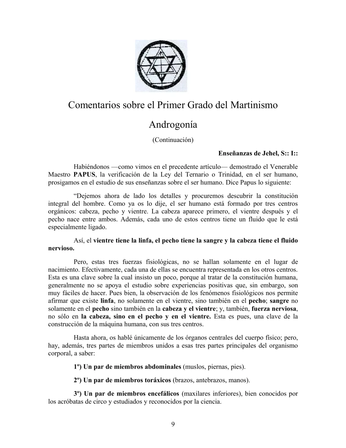 La Iniciación · Año II, Nº 20 · December 1943, page 9