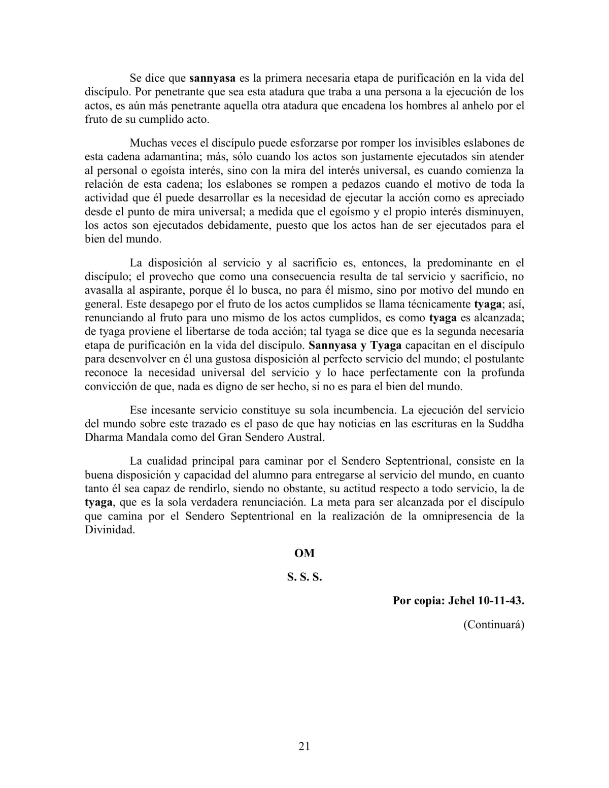 La Iniciación · Año II, Nº 20 · December 1943, page 21