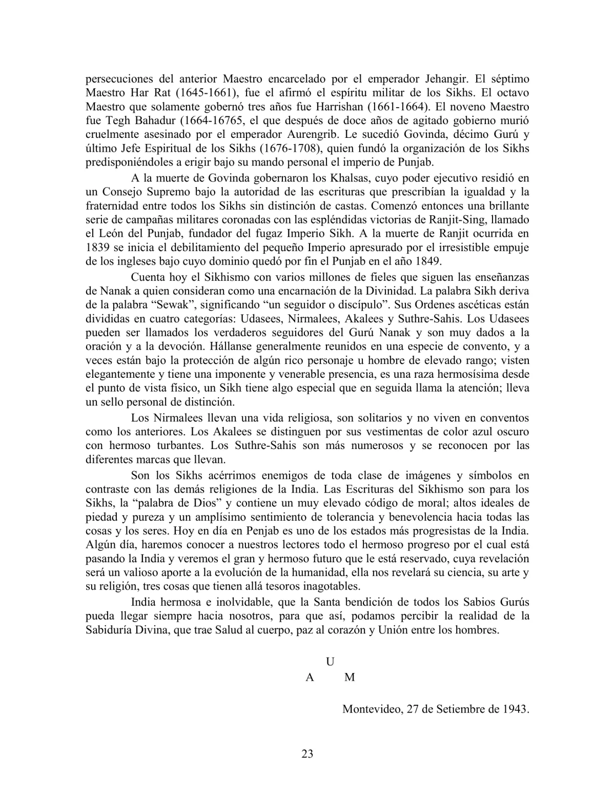 La Iniciación · Año II, Nº 20 · December 1943, page 23