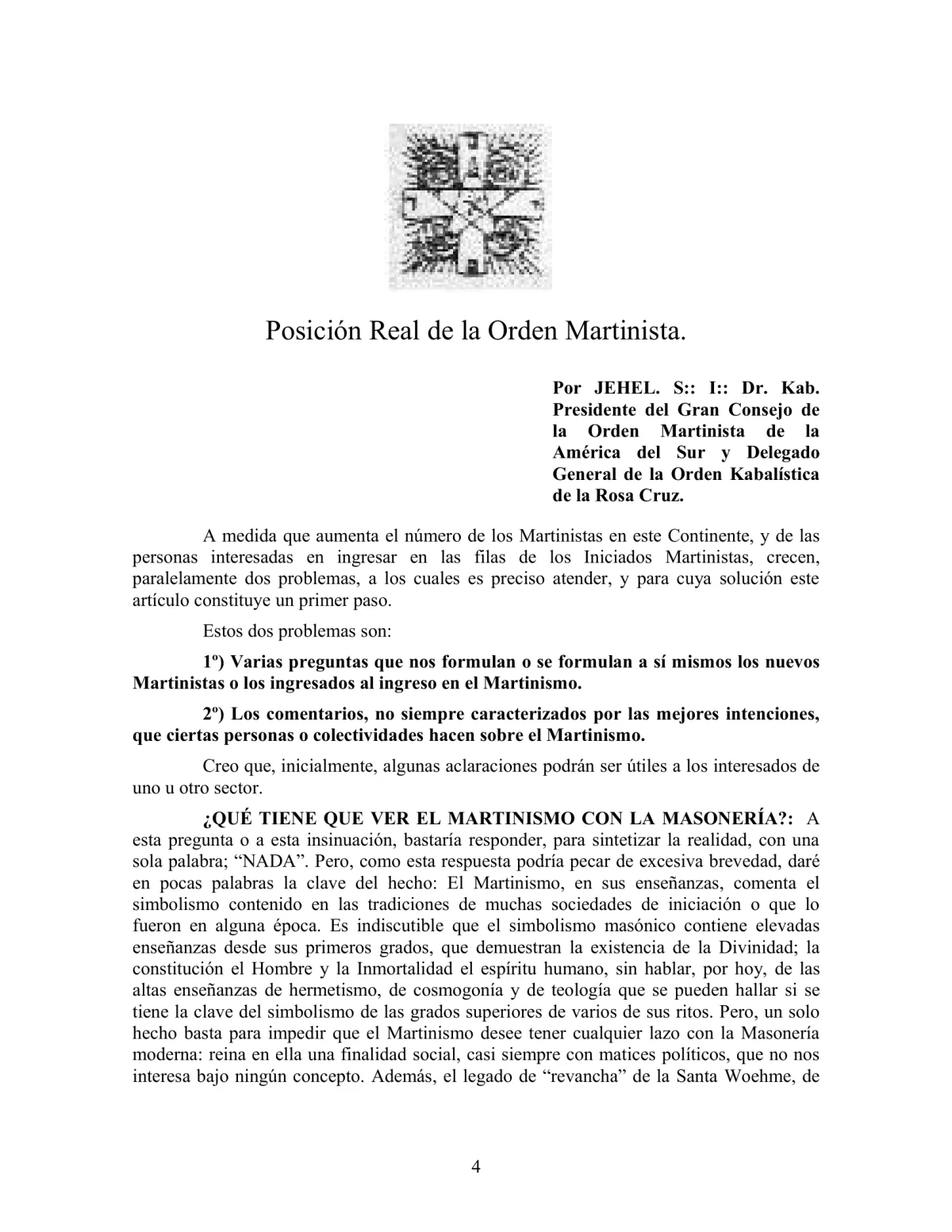 La Iniciación · Año III, Nº 21 · January 1944, page 4