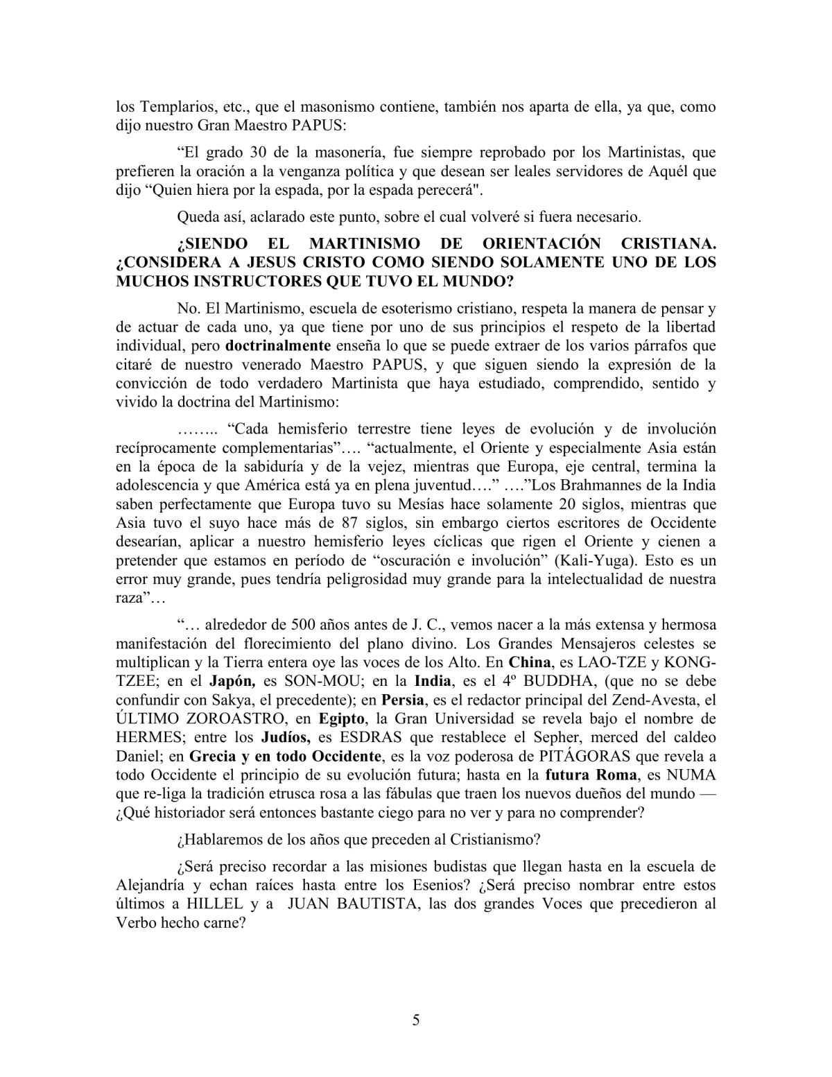 La Iniciación · Año III, Nº 21 · January 1944, page 5