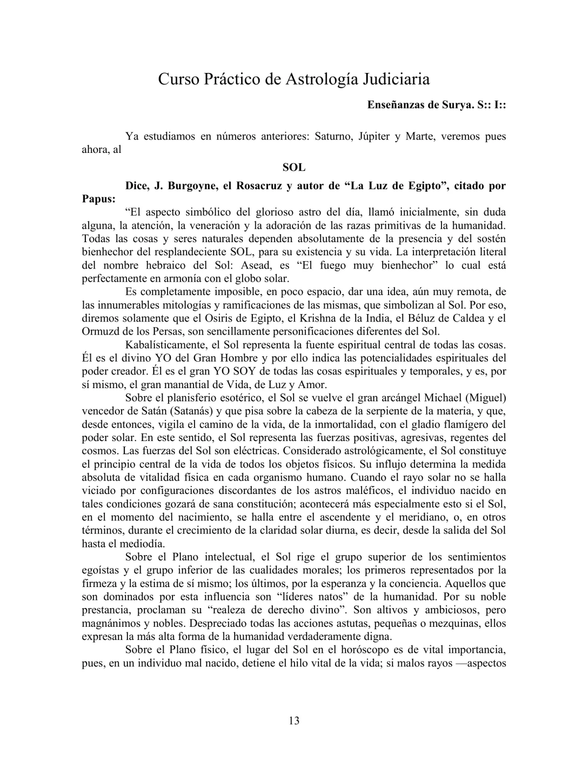 La Iniciación · Año III, Nº 21 · January 1944, page 13