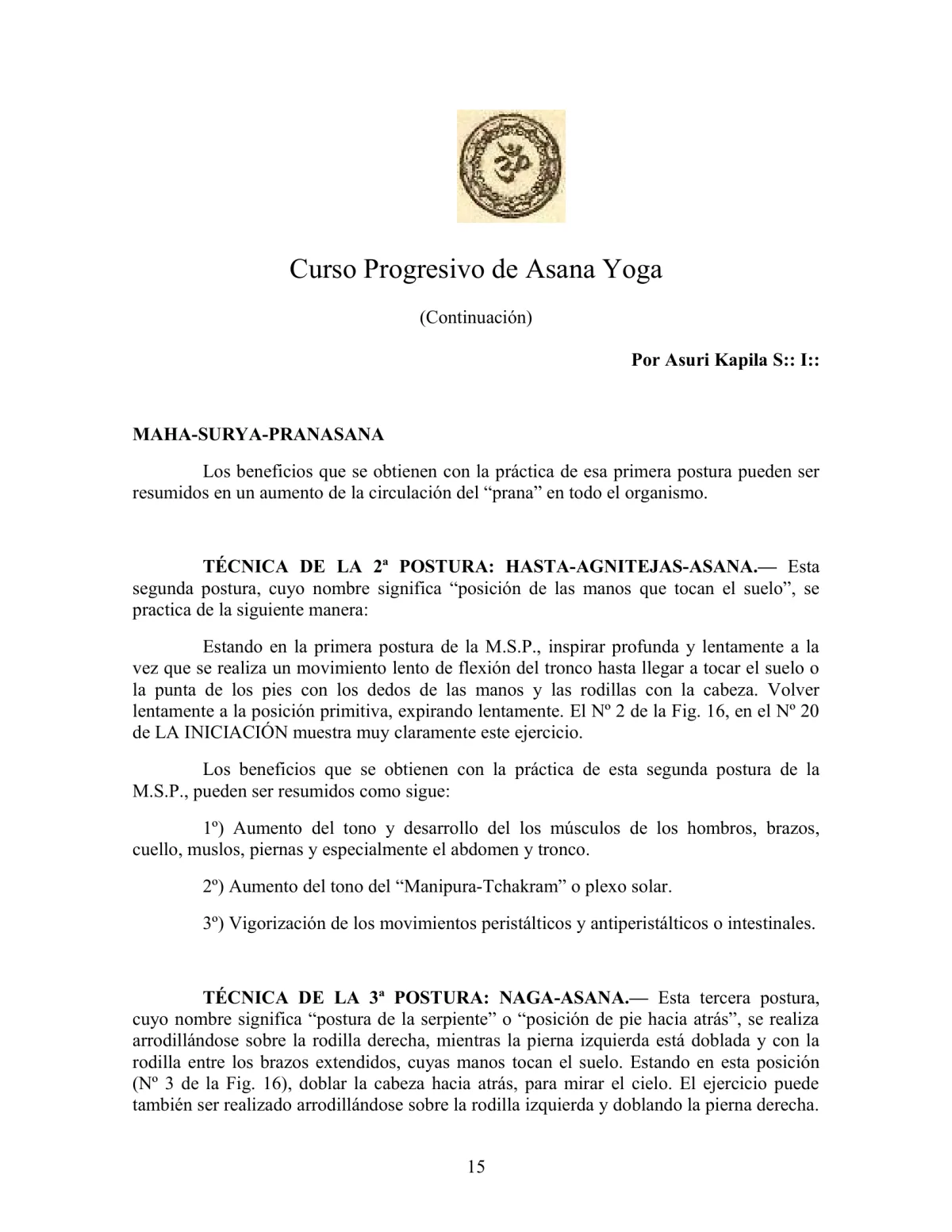 La Iniciación · Año III, Nº 21 · January 1944, page 15