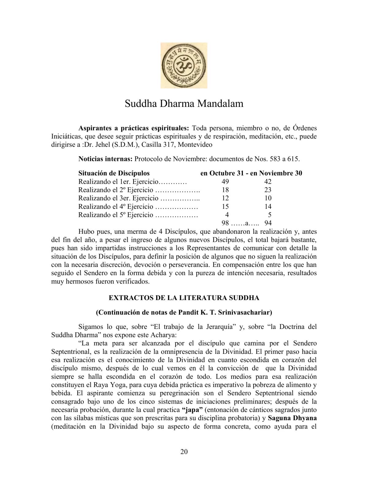La Iniciación · Año III, Nº 21 · January 1944, page 20