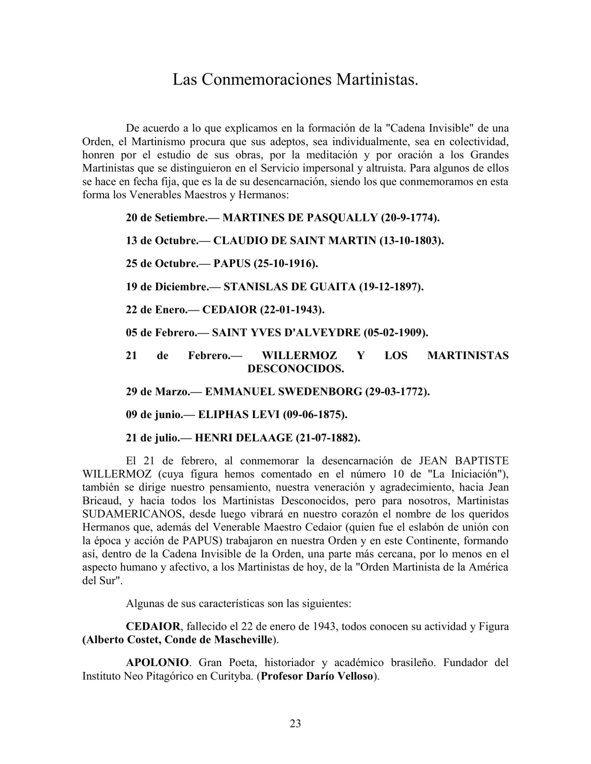 La Iniciación · Año III, Nº 21 · January 1944, page 23