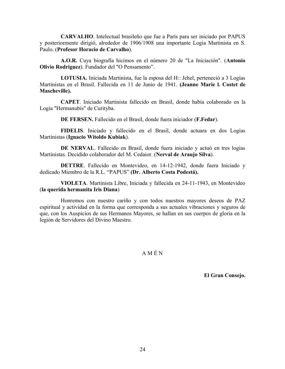 La Iniciación · Año III, Nº 21 · January 1944, page 24
