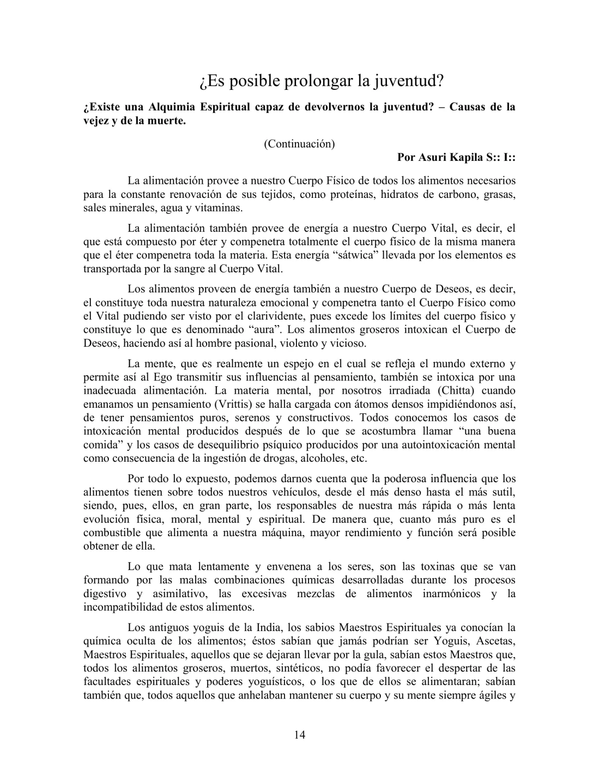 La Iniciación · Año III, Nº 22 · February 1944, page 14
