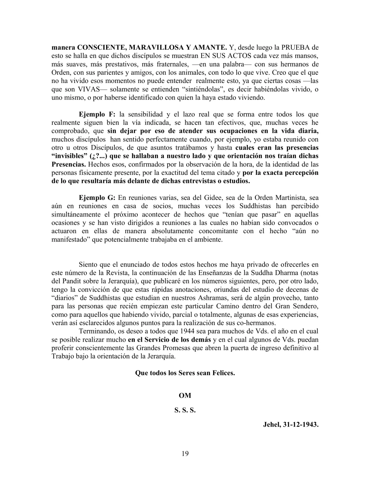 La Iniciación · Año III, Nº 22 · February 1944, page 19