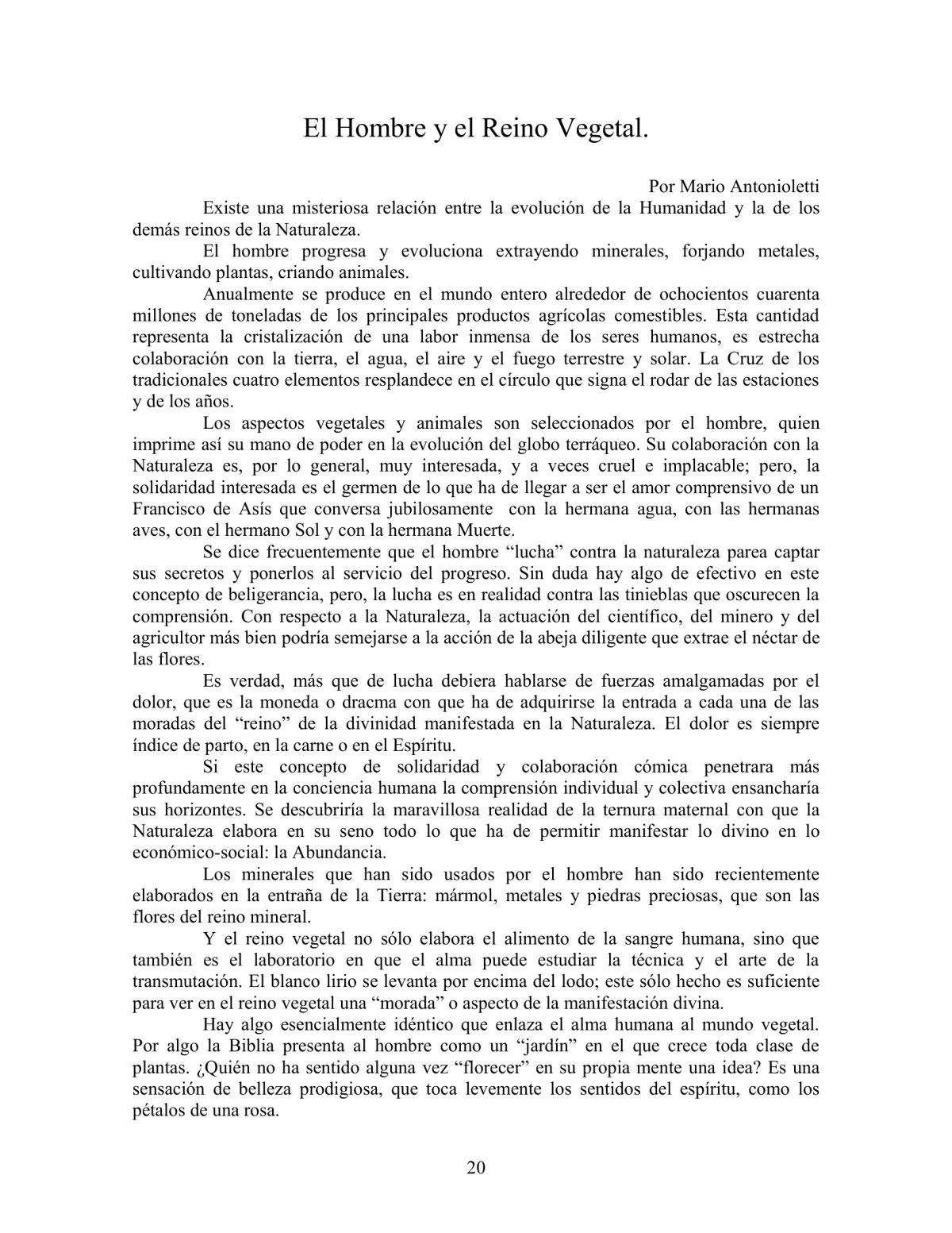 La Iniciación · Año III, Nº 22 · February 1944, page 20