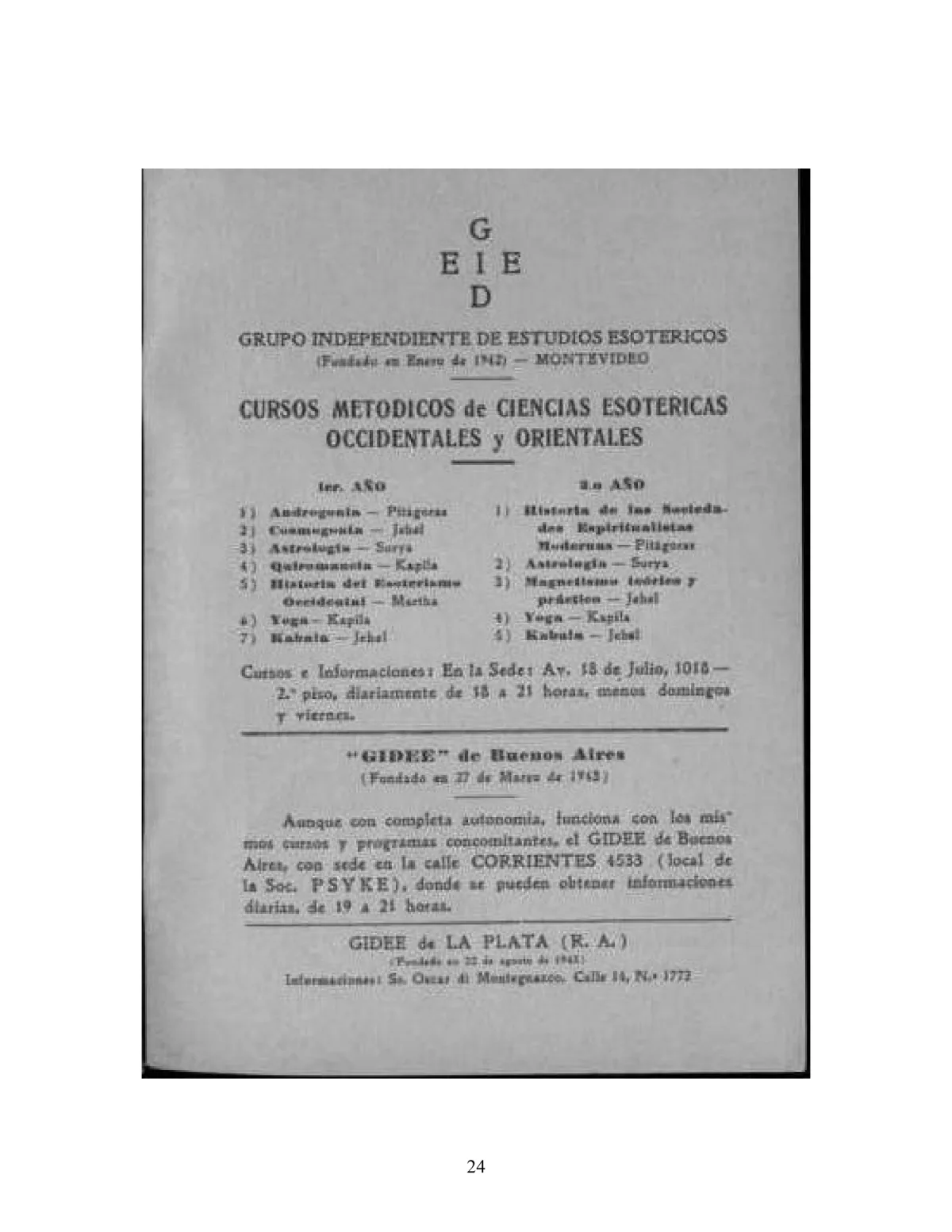 La Iniciación · Año III, Nº 22 · February 1944, page 24