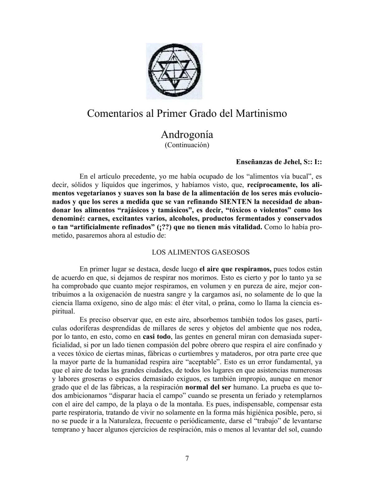 La Iniciación · Año III, Nº 24 · April 1944, page 7