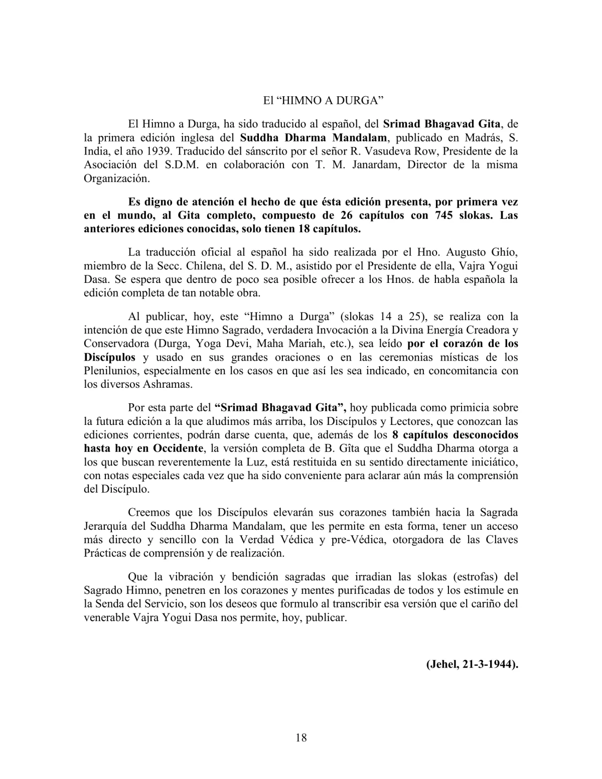 La Iniciación · Año III, Nº 24 · April 1944, page 18