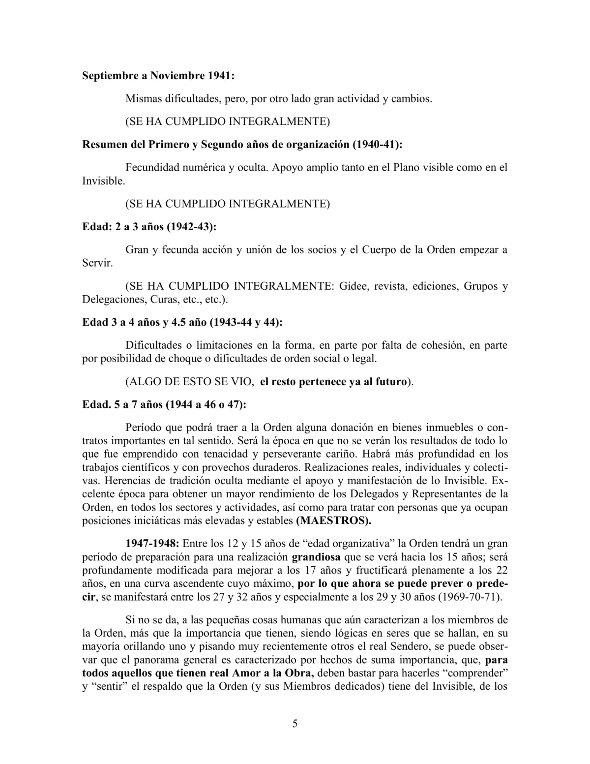 La Iniciación · Año III, Nº 25 · May 1944, page 5