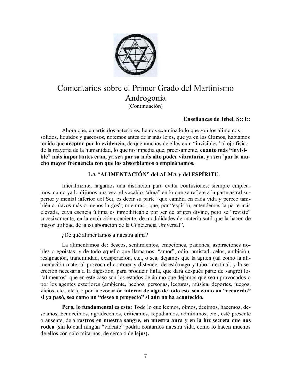 La Iniciación · Año III, Nº 25 · May 1944, page 7