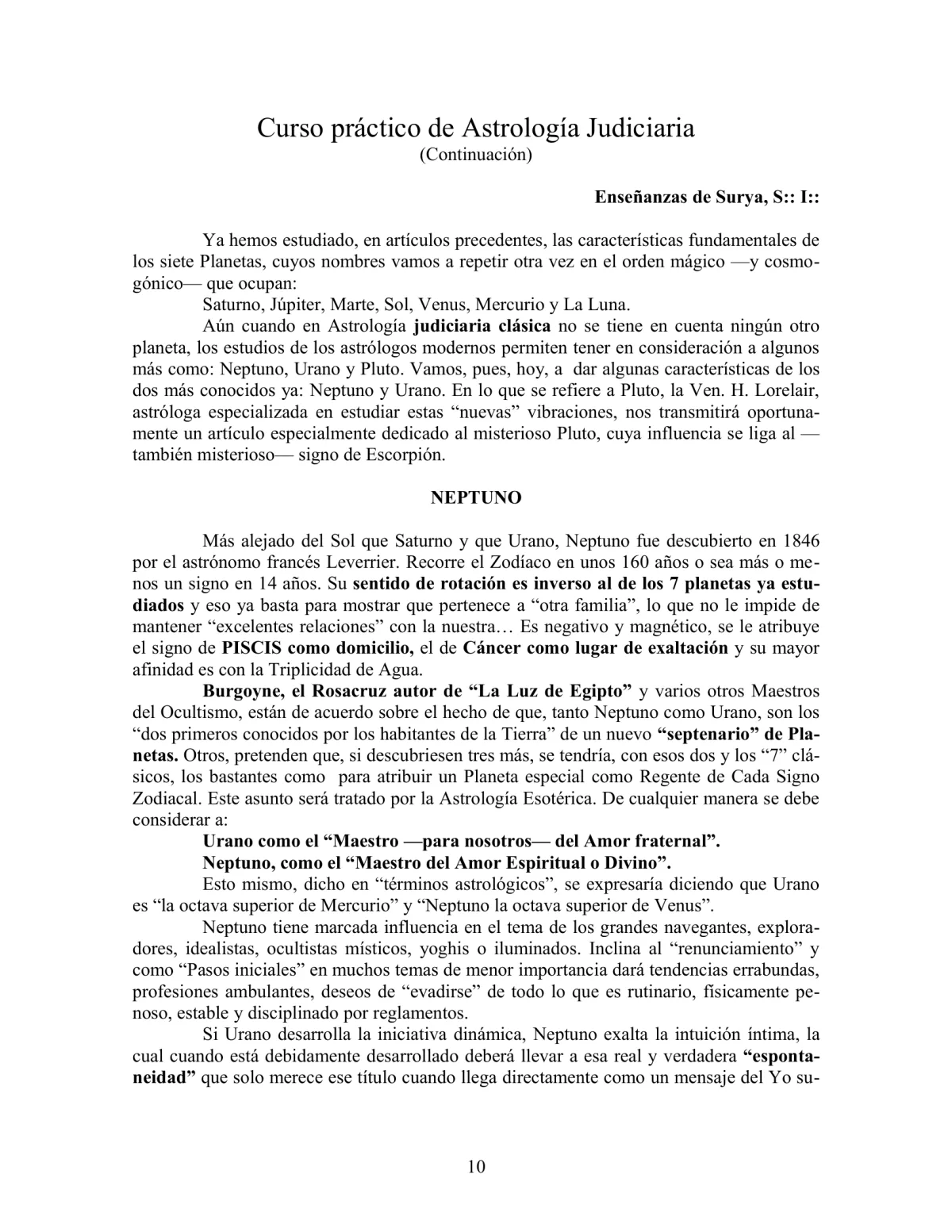 La Iniciación · Año III, Nº 25 · May 1944, page 10