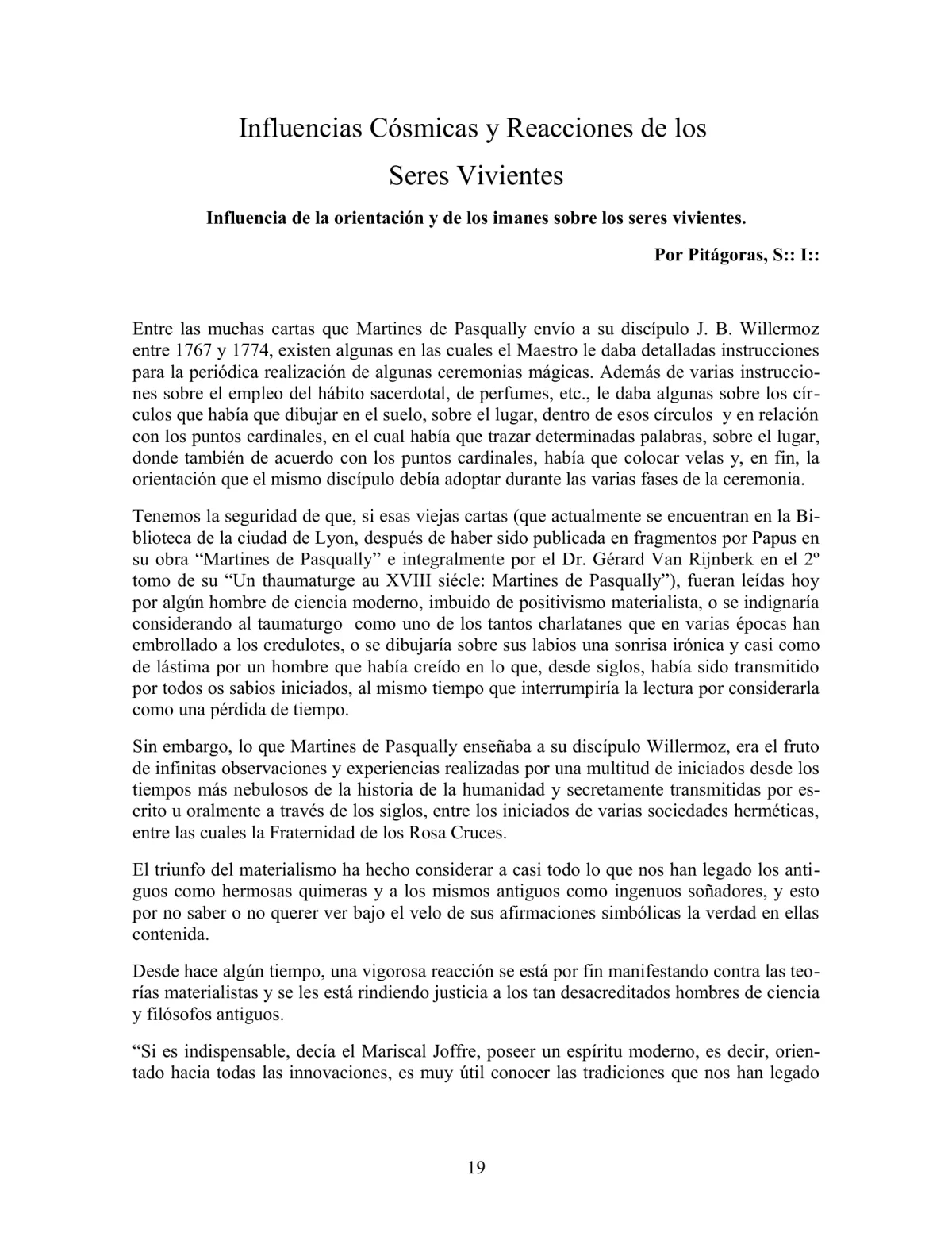 La Iniciación · Año III, Nº 25 · May 1944, page 19