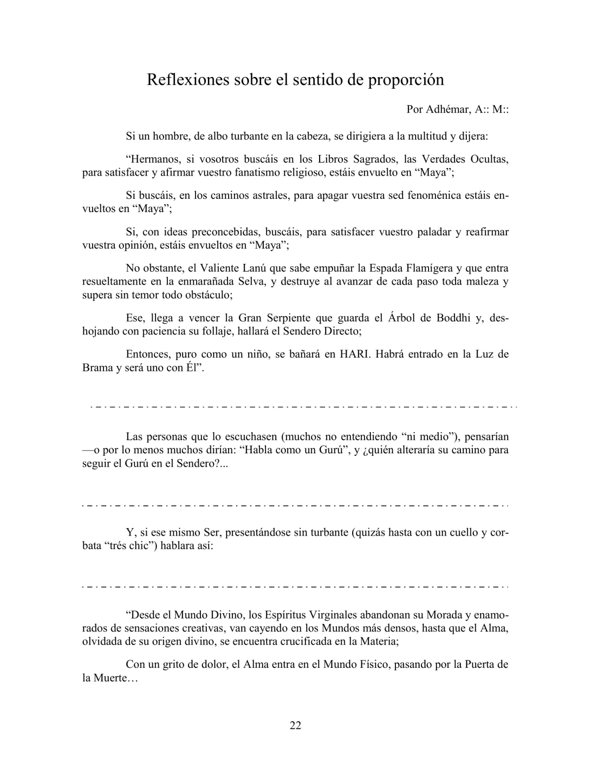 La Iniciación · Año III, Nº 25 · May 1944, page 22
