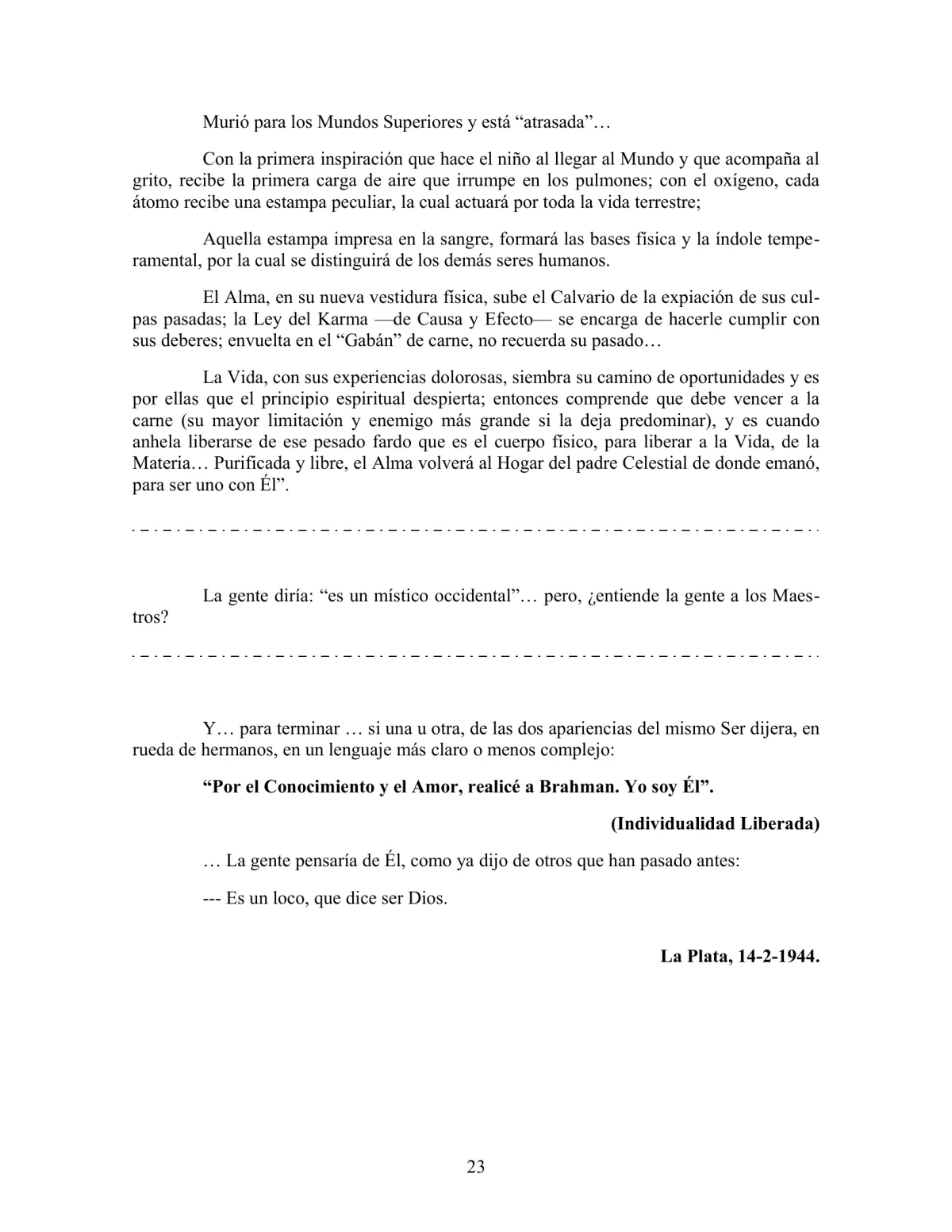 La Iniciación · Año III, Nº 25 · May 1944, page 23