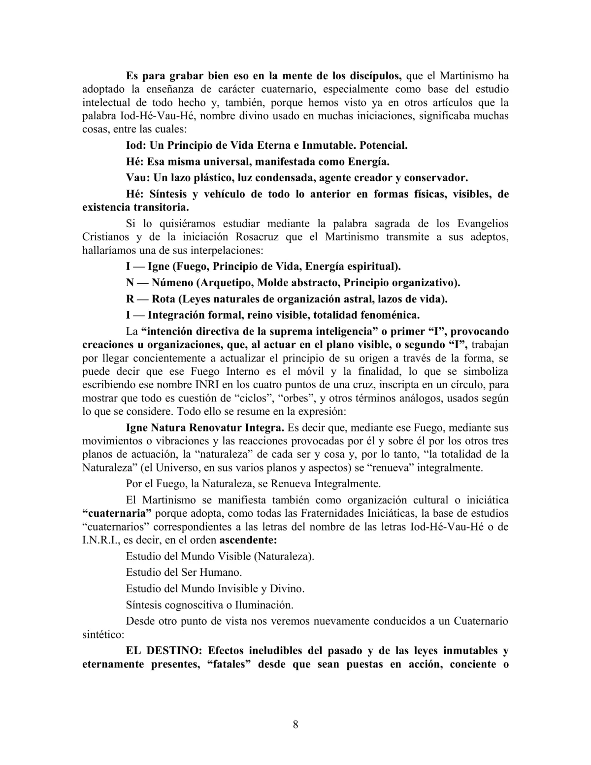 La Iniciación · Año III, Nº 28 · August 1944, page 8