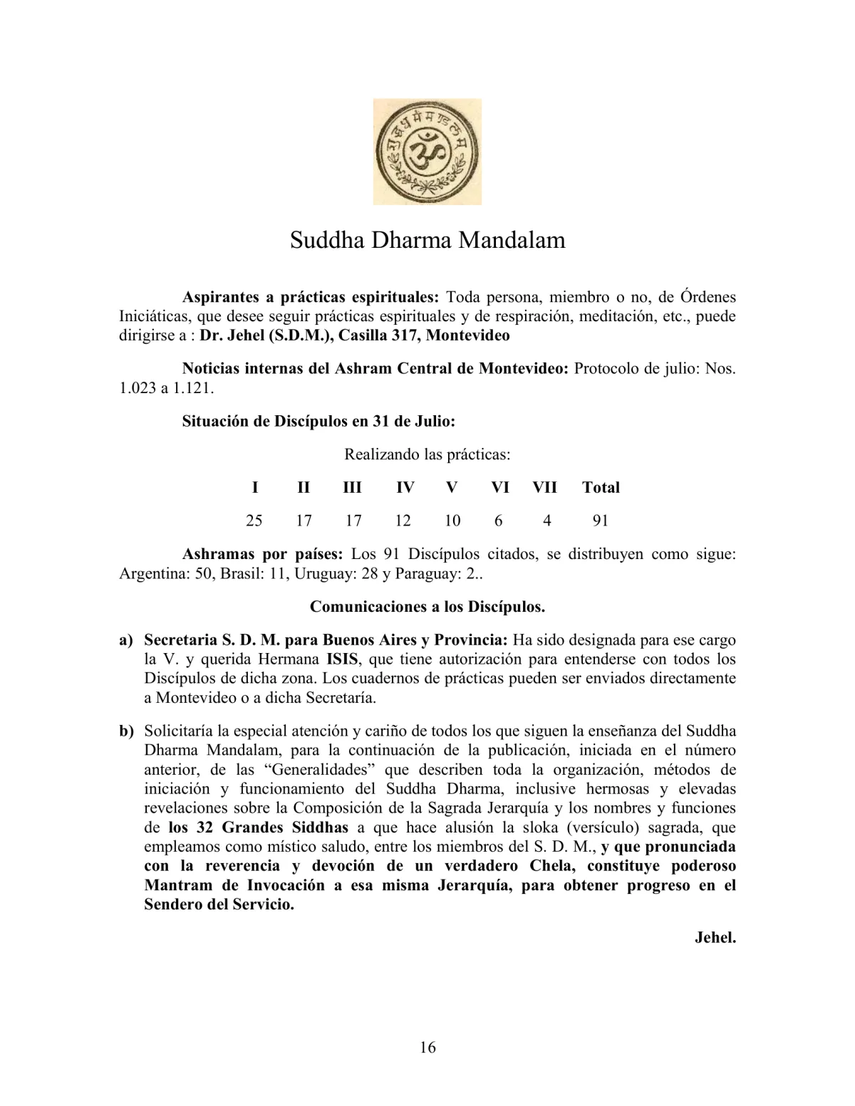 La Iniciación · Año III, Nº 29 · September 1944, page 16