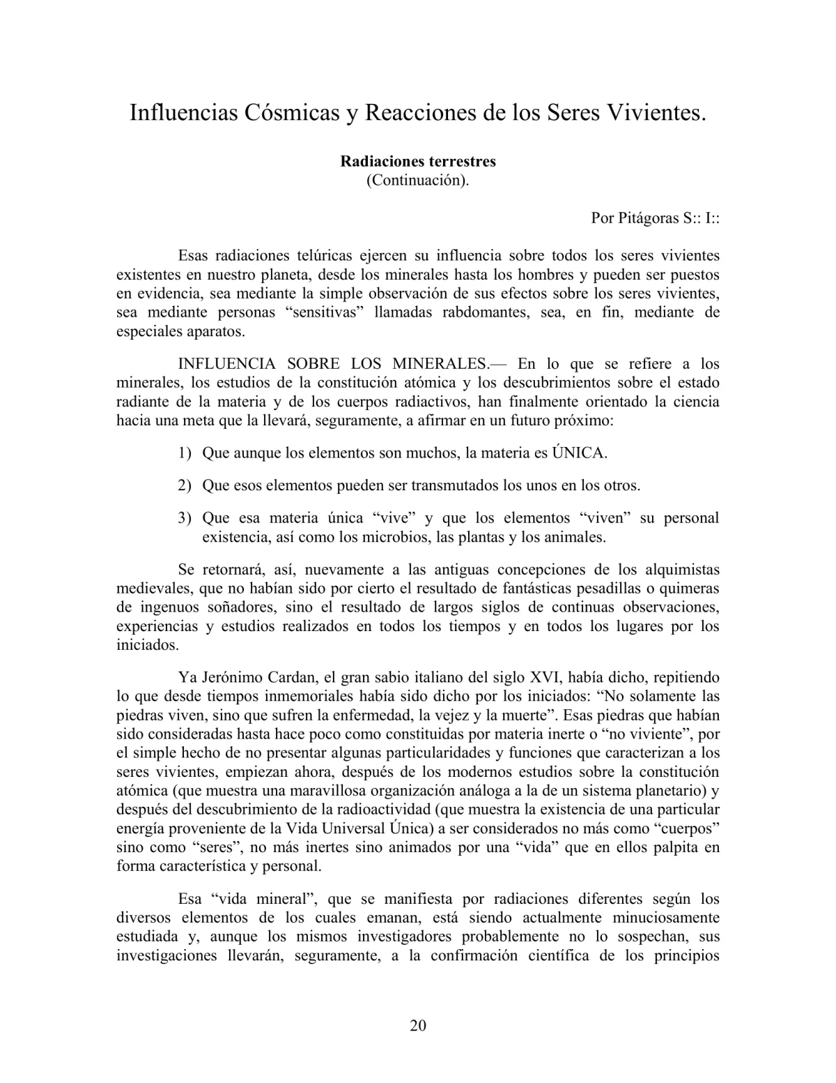 La Iniciación · Año III, Nº 29 · September 1944, page 20