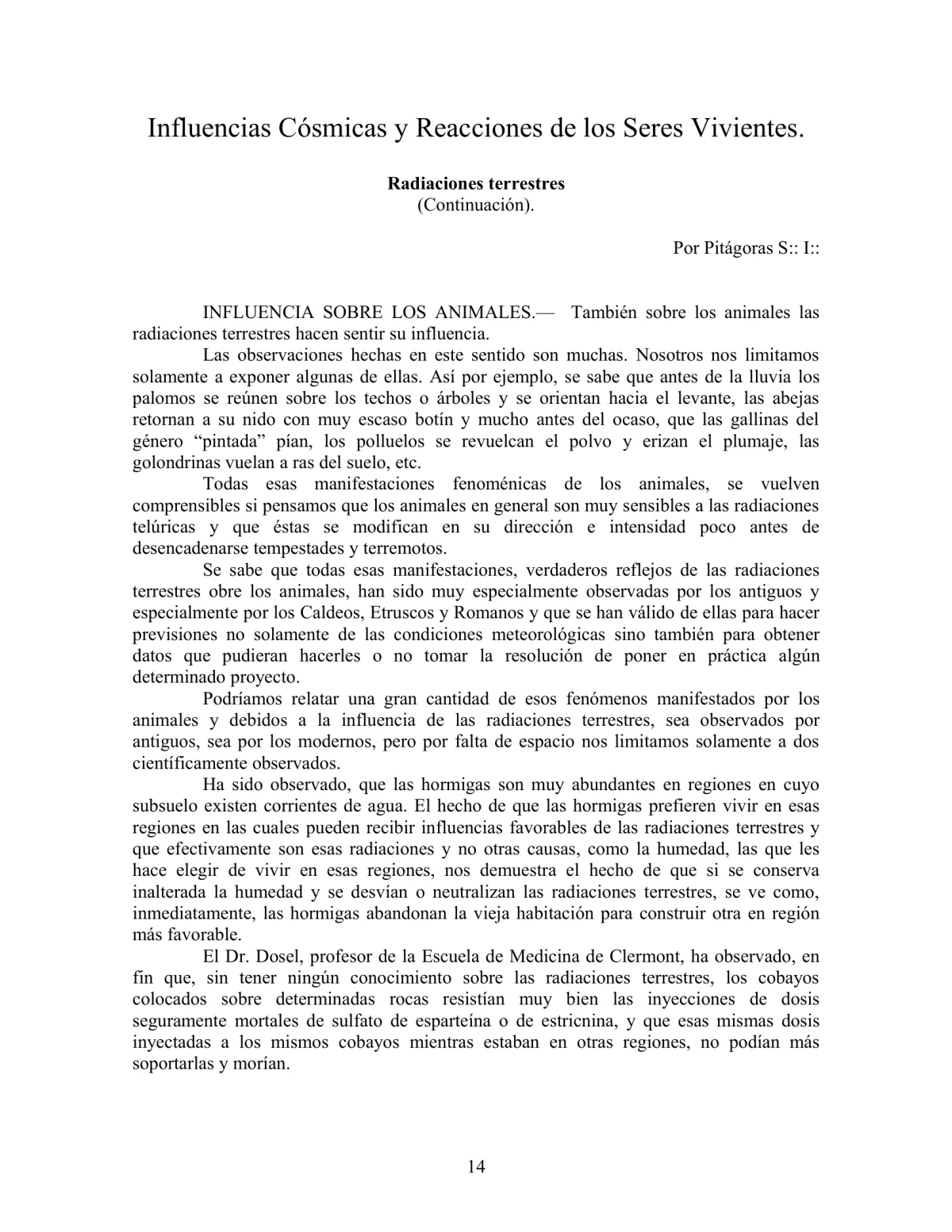 La Iniciación · Año III, Nº 30 · October 1944, page 14