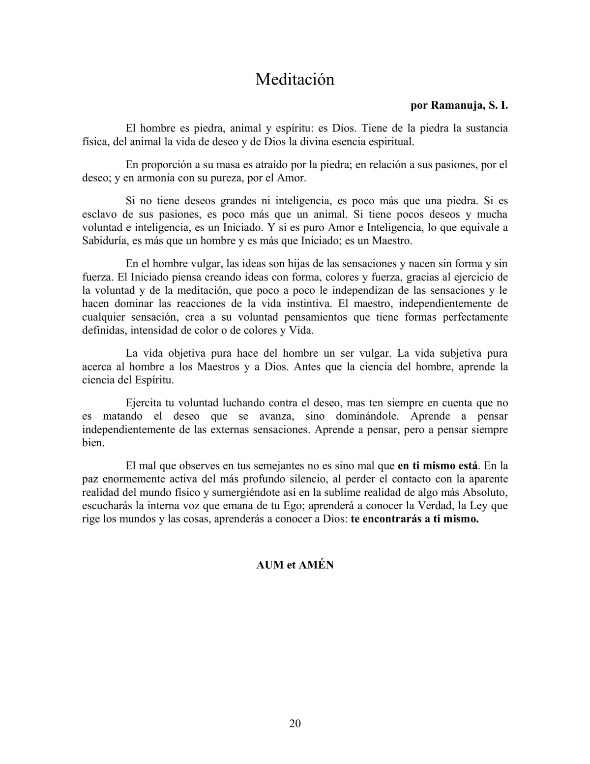 La Iniciación · Año III, Nº 30 · October 1944, page 20