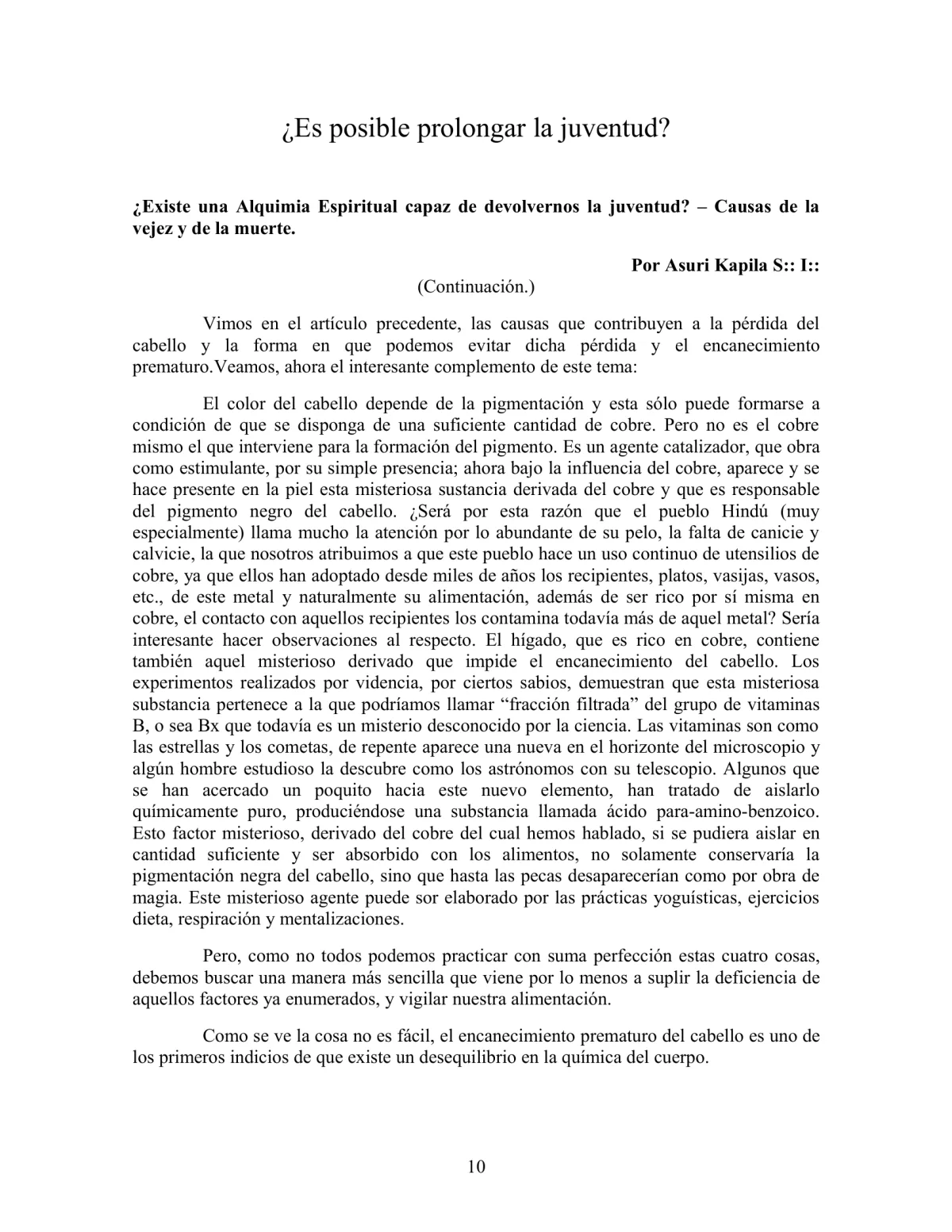 La Iniciación · Año III, Nº 32 · December 1944, page 10