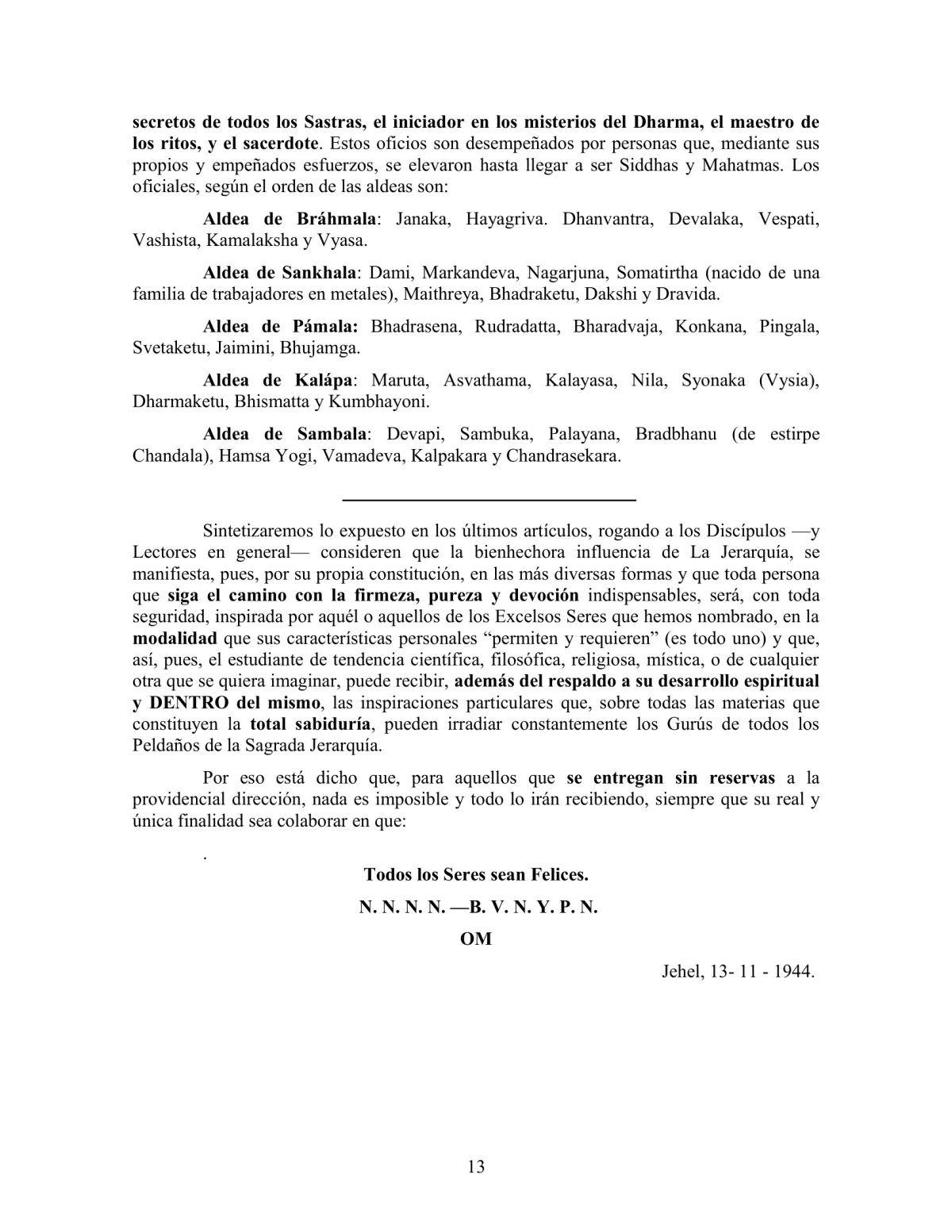 La Iniciación · Año III, Nº 32 · December 1944, page 13