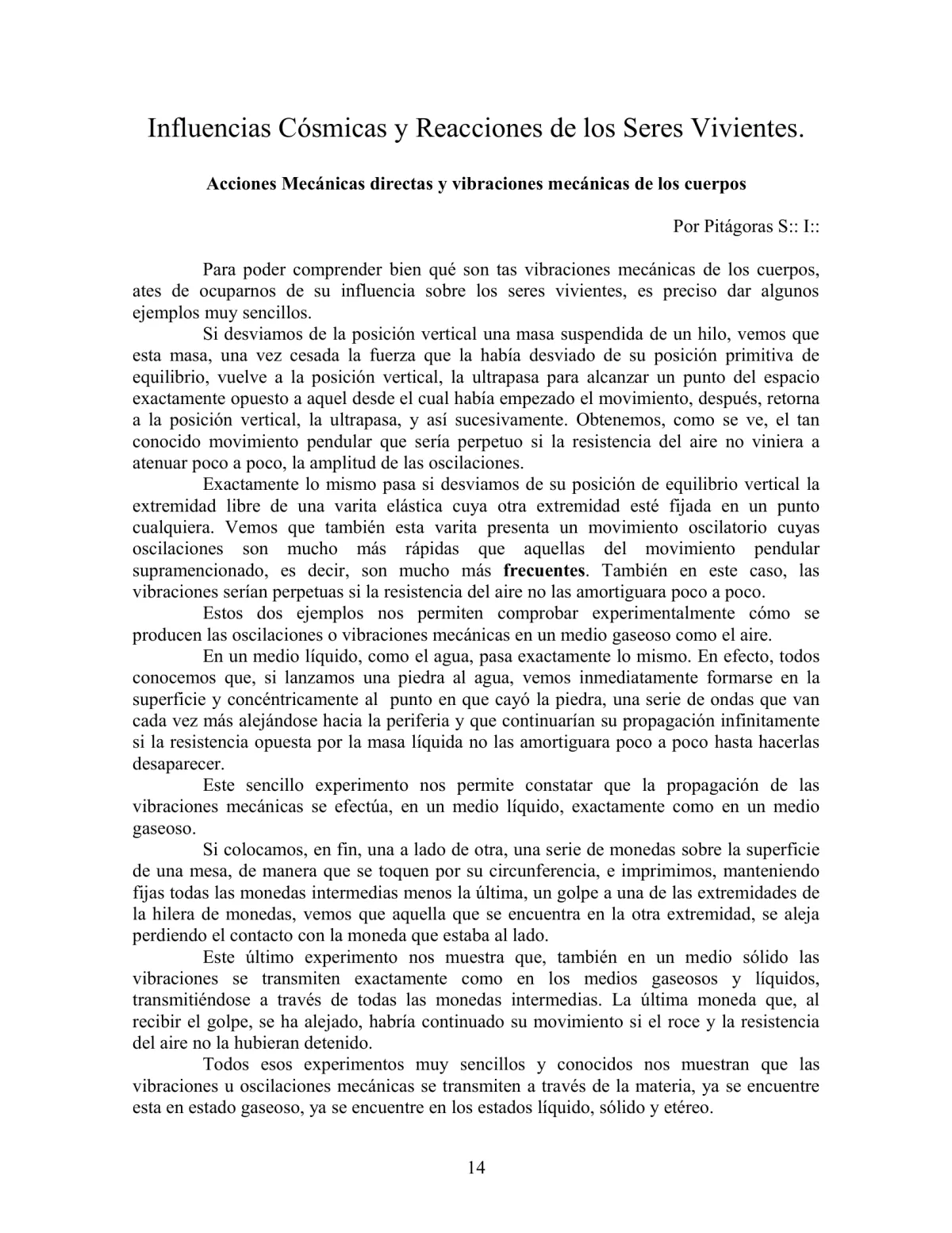 La Iniciación · Año III, Nº 32 · December 1944, page 14