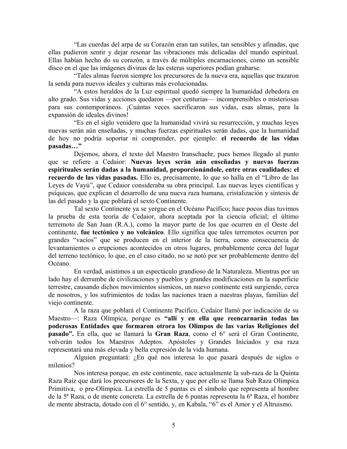 La Iniciación · Año IV, Nº 34 · February 1945, page 5
