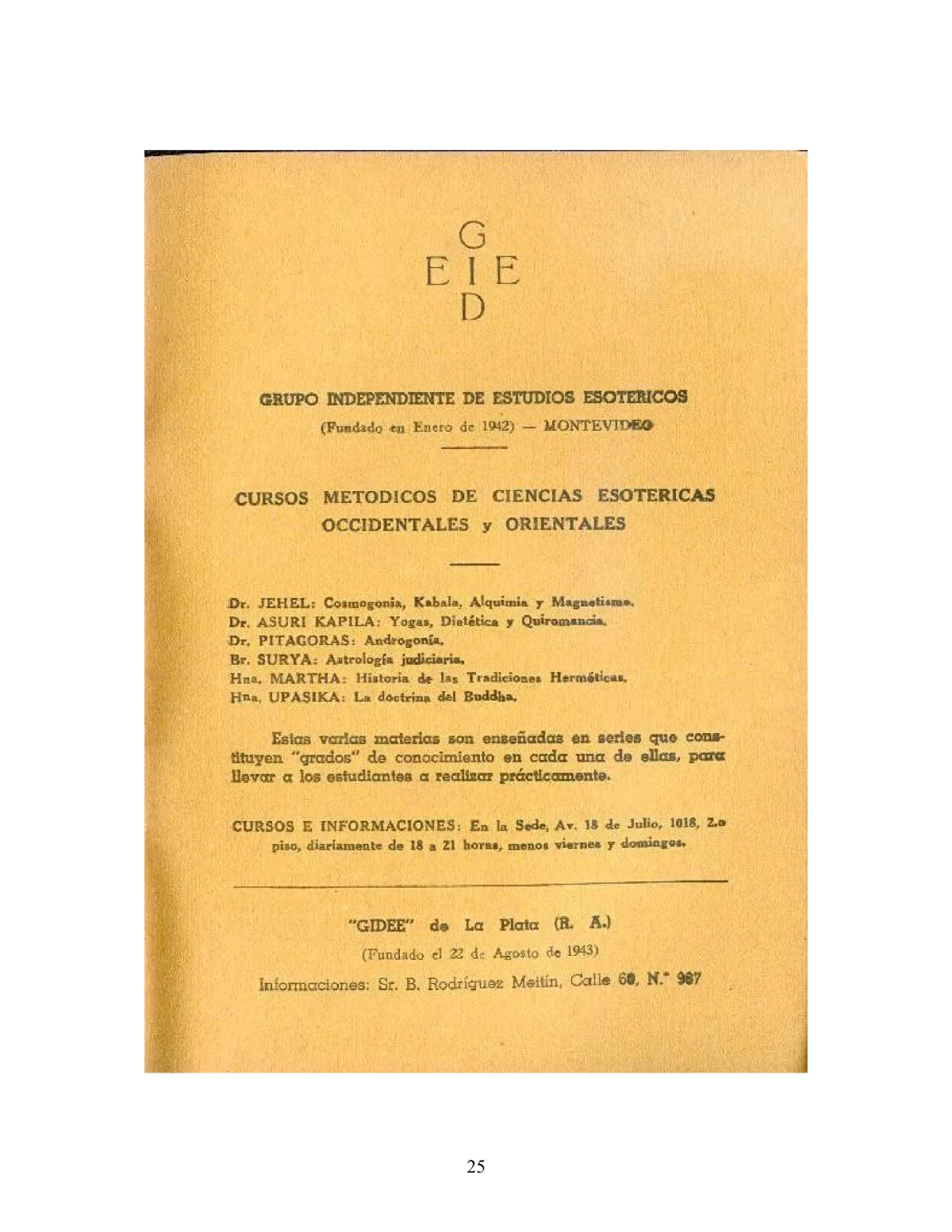 La Iniciación · Año IV, Nº 34 · February 1945, page 25