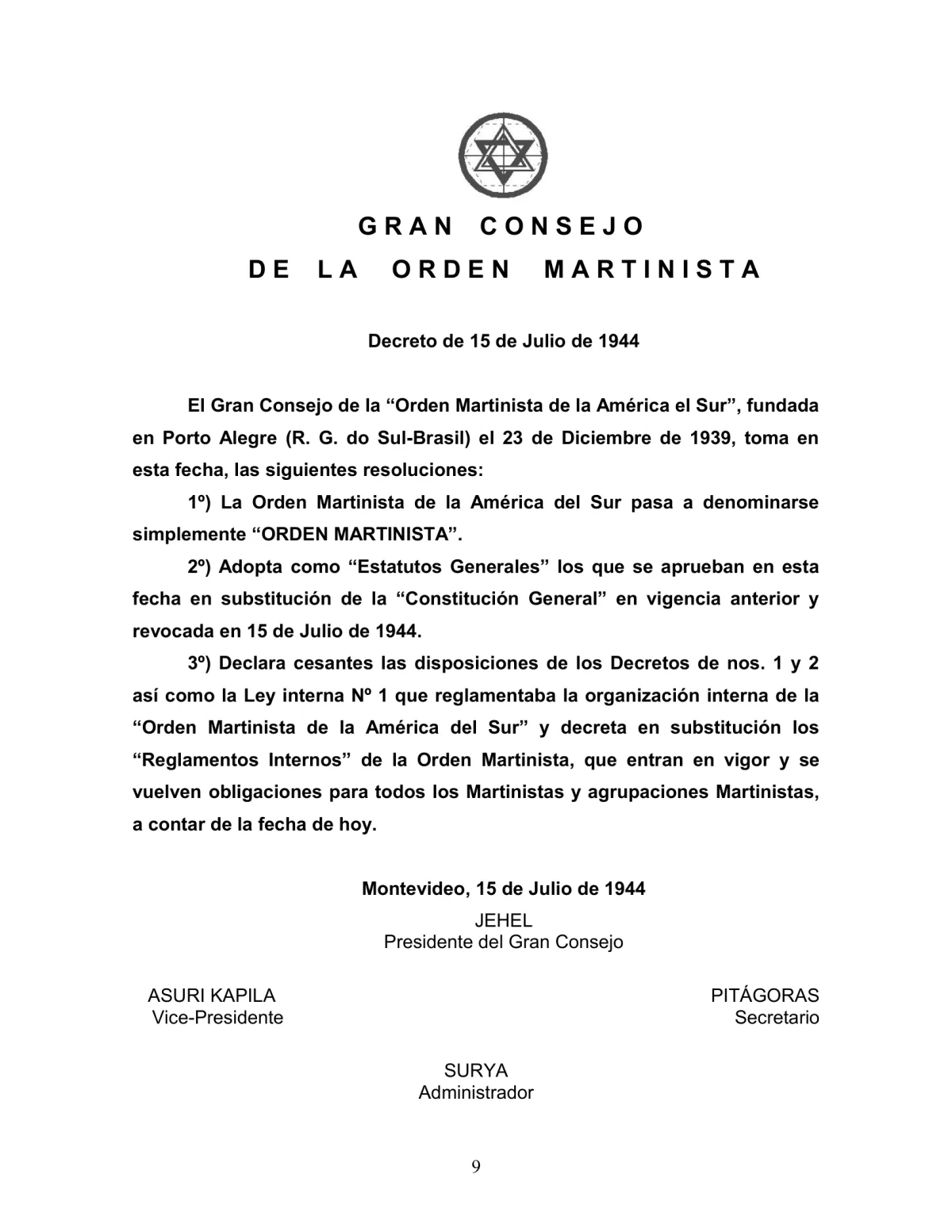 La Iniciación · Año IV, Nº 35 · March 1945, page 9